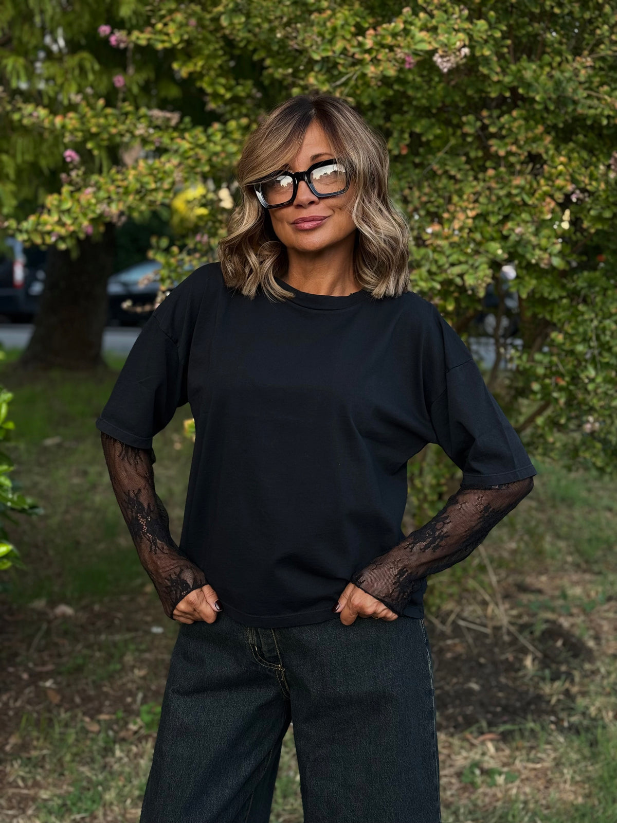 “MAGLIA CON PIZZO” Susy mix
