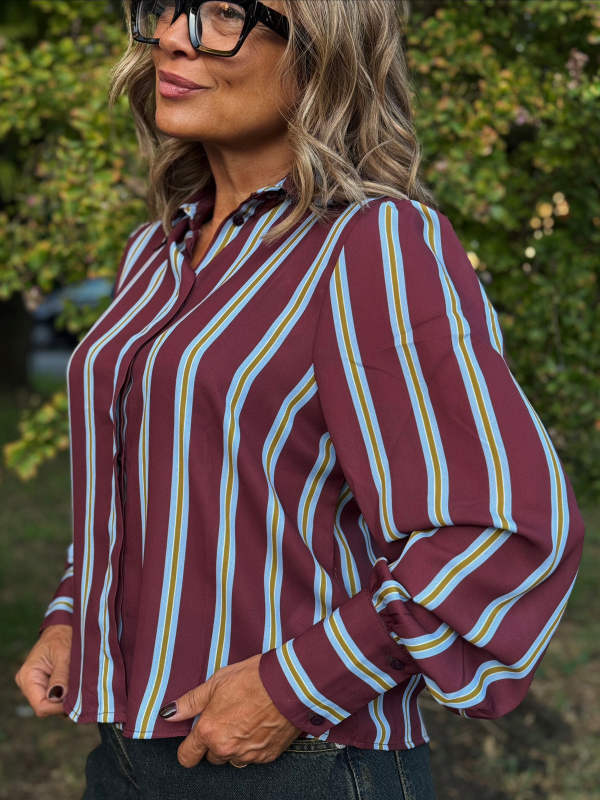 “CAMICIA STAMPA GESSATA” Susy mix