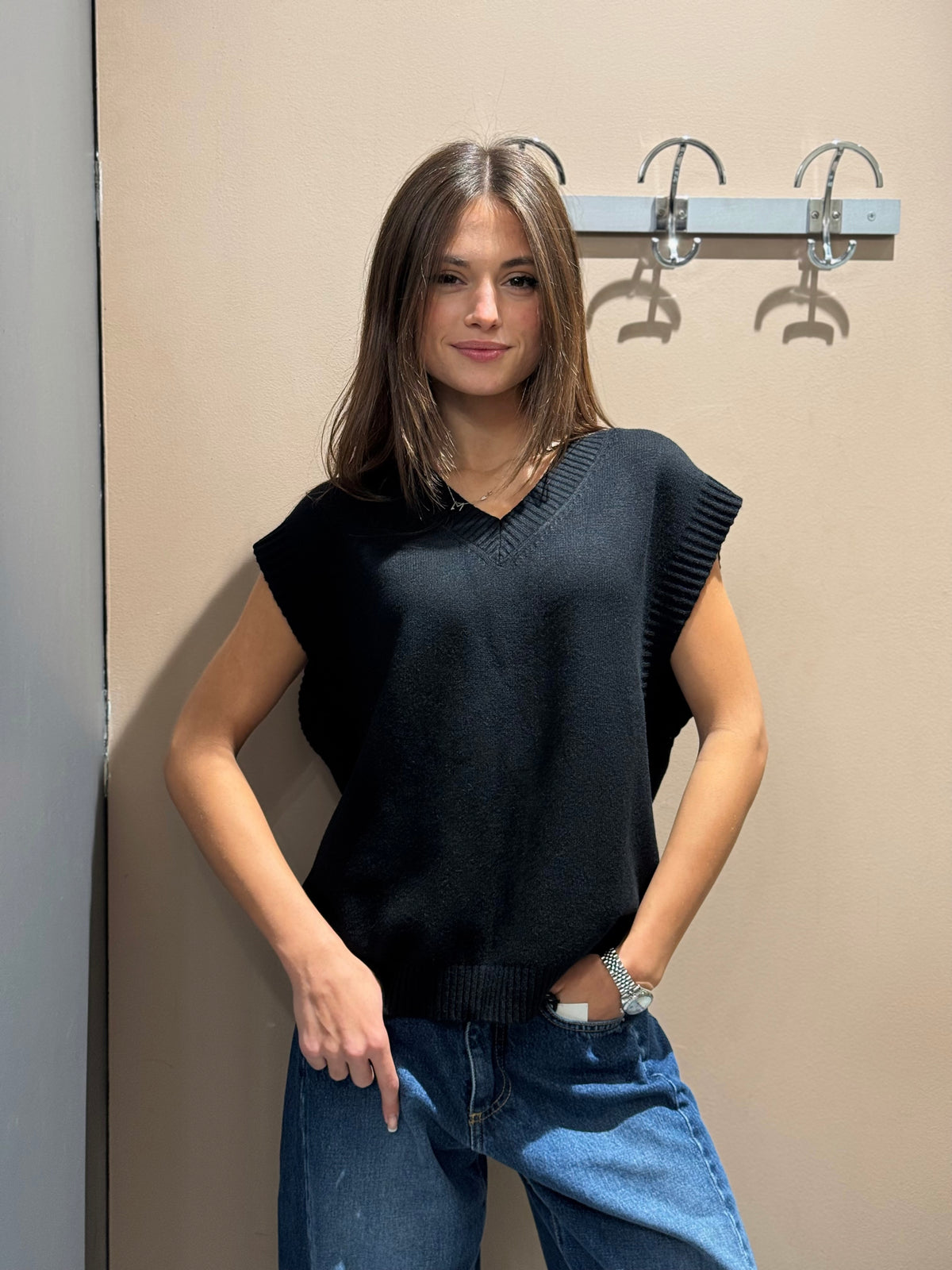 “GILET SCOLLO V” Susy mix