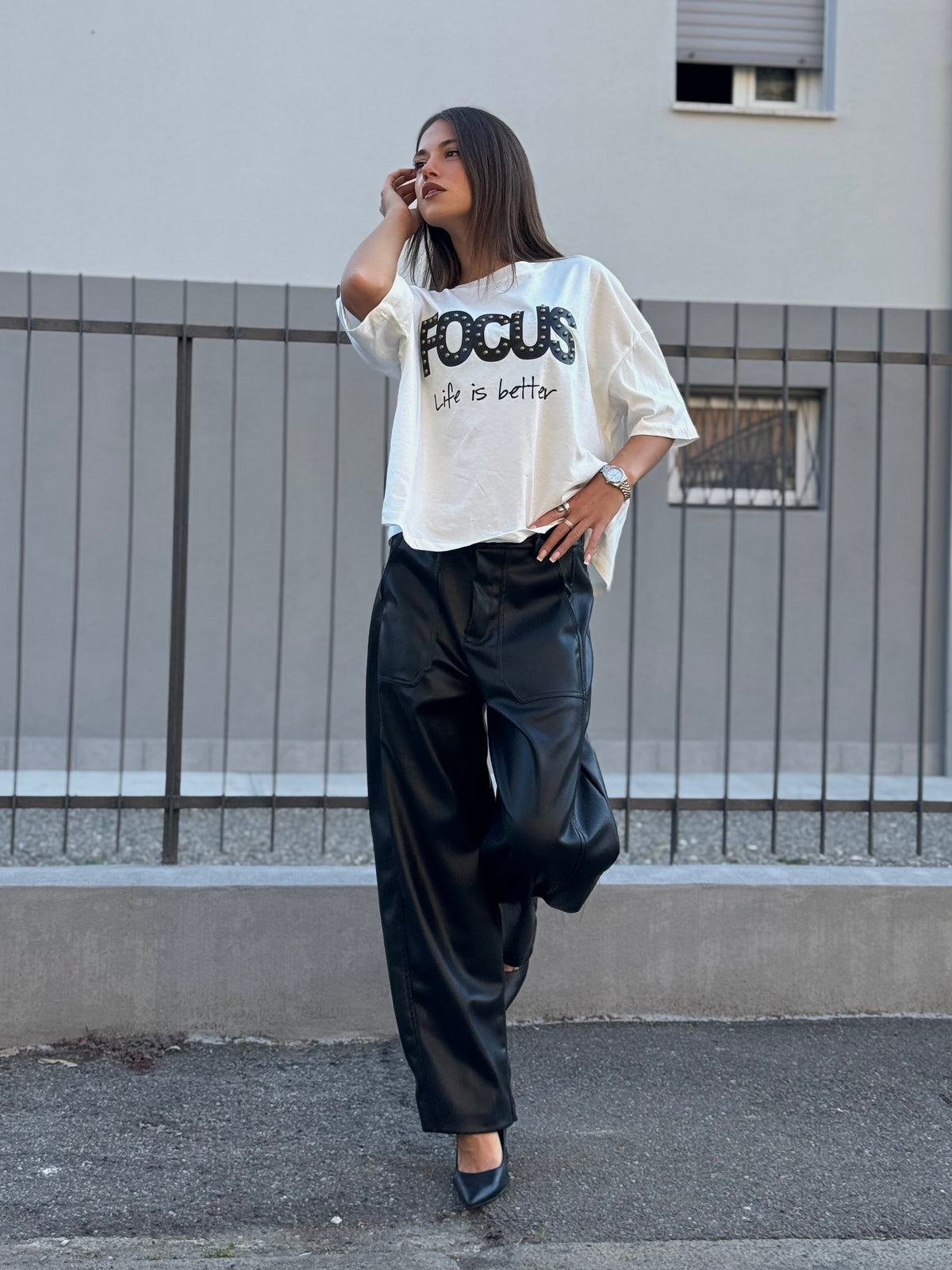 “PANTALONE ECOPELLE” susy mix
