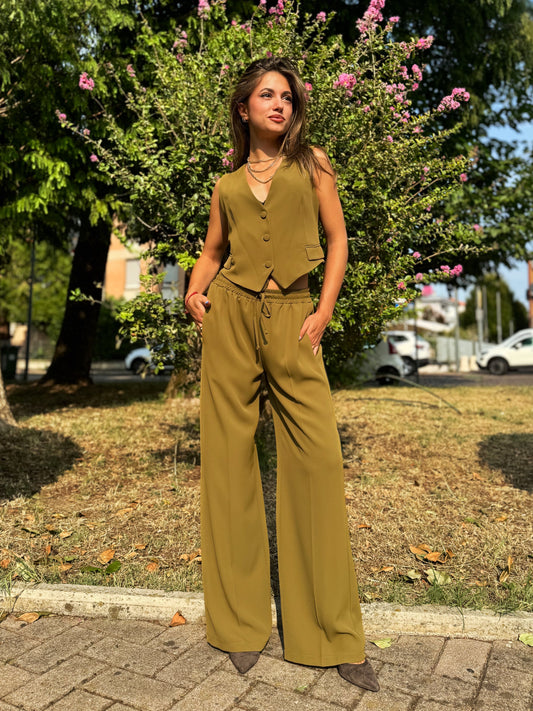 “PANTALONE VERDE OLIVA” susy mix