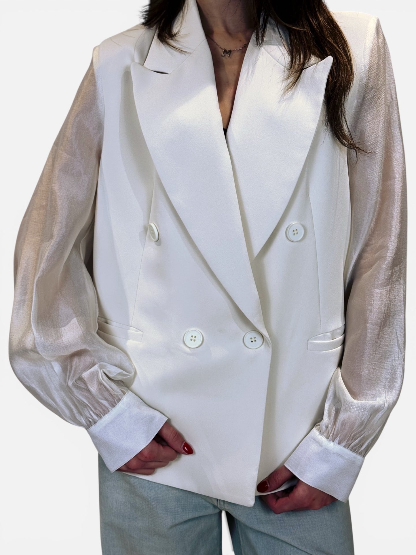 “GIACCA DOPPIO PETTO ORGANZA” You decide