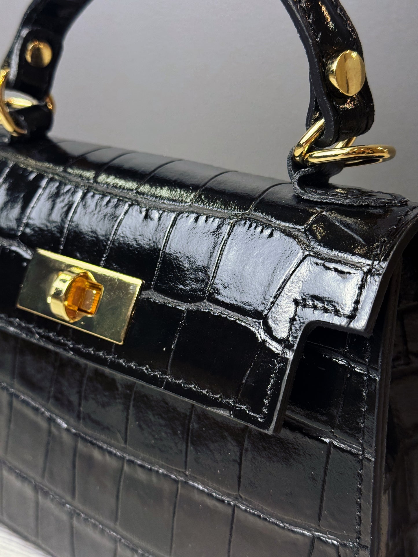 “MINI BAG IN PELLE STAMPA COCCO”