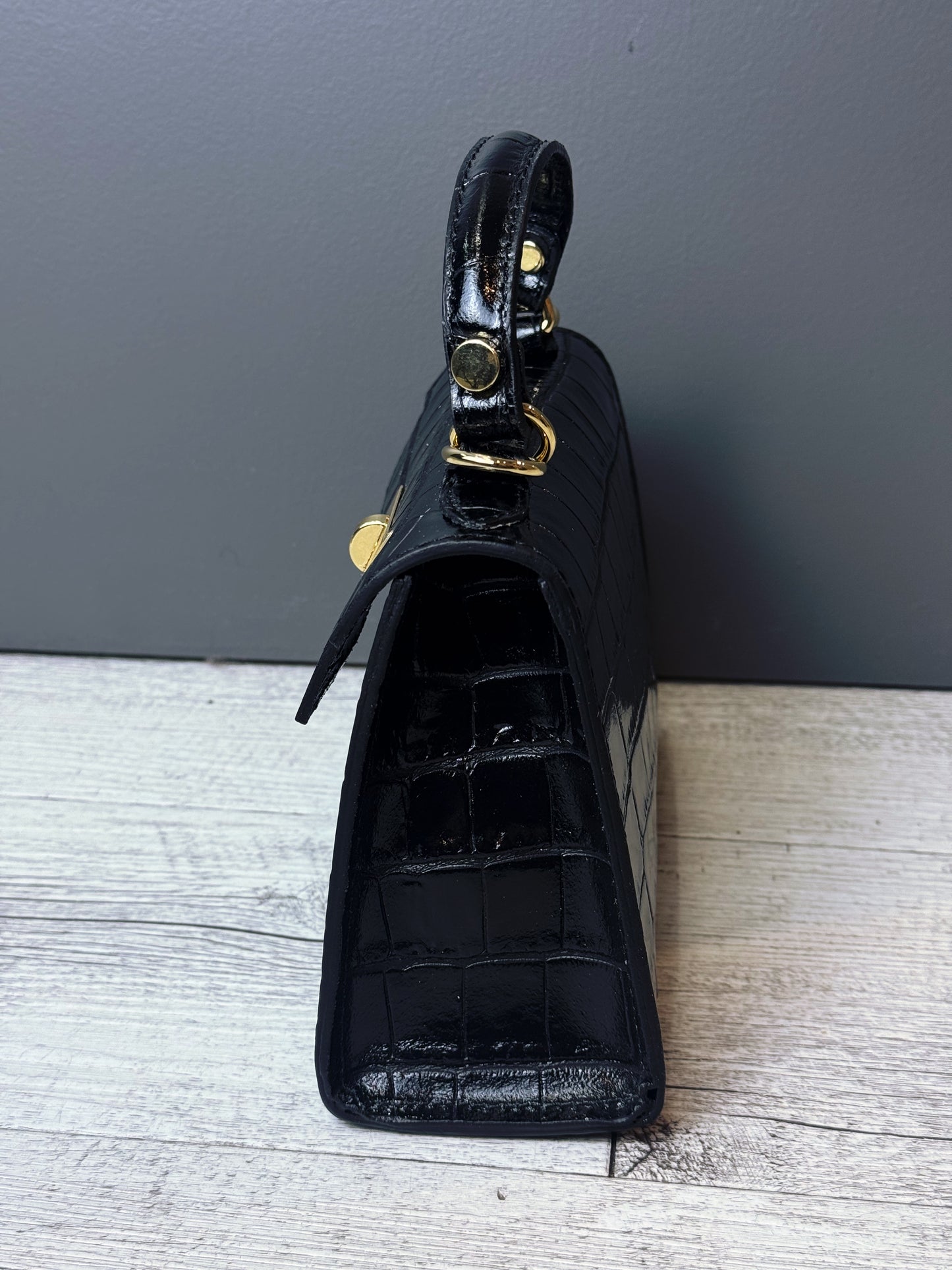 “MINI BAG IN PELLE STAMPA COCCO”