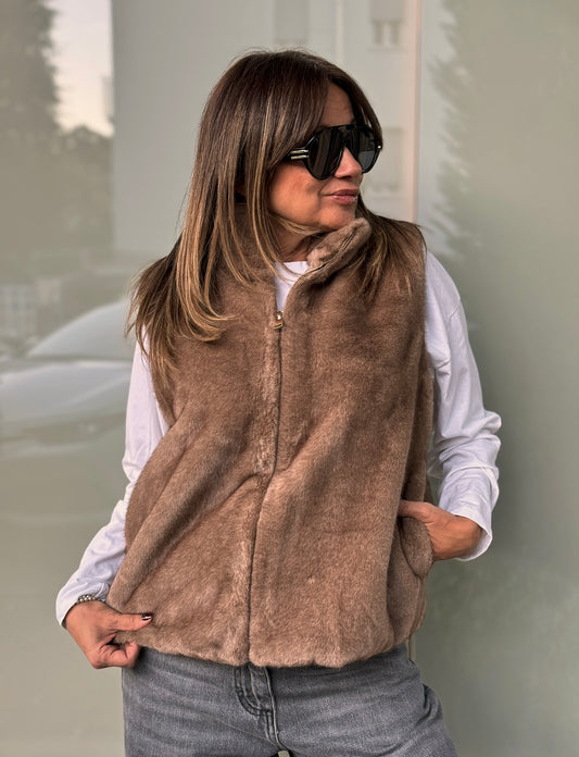 “GILET ECOPELLICCIA” Susy mix
