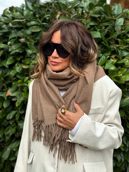 “SCIARPA VISCOSA E CACHEMIRE"