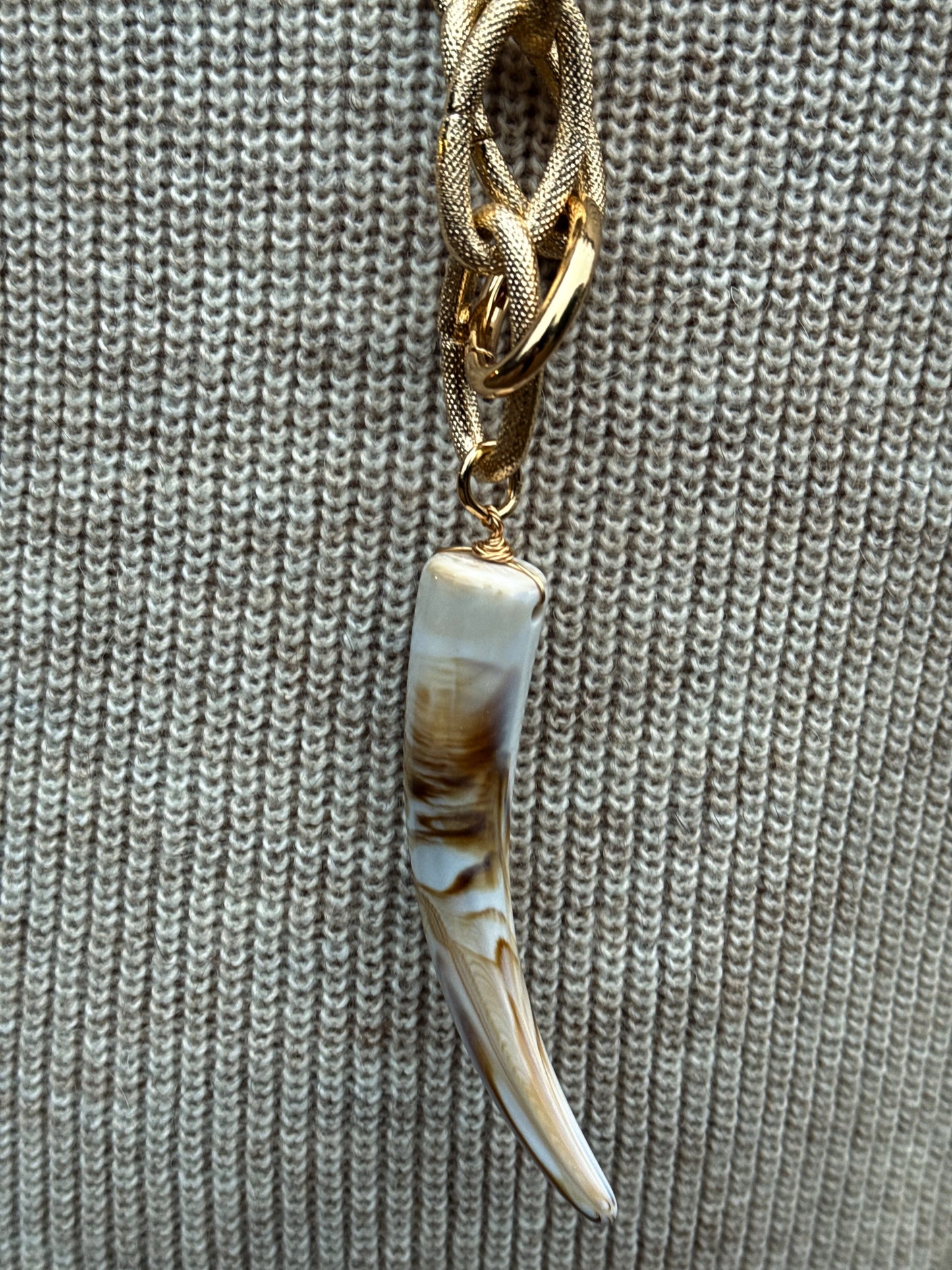 "COLLANA CORNO CATENA"