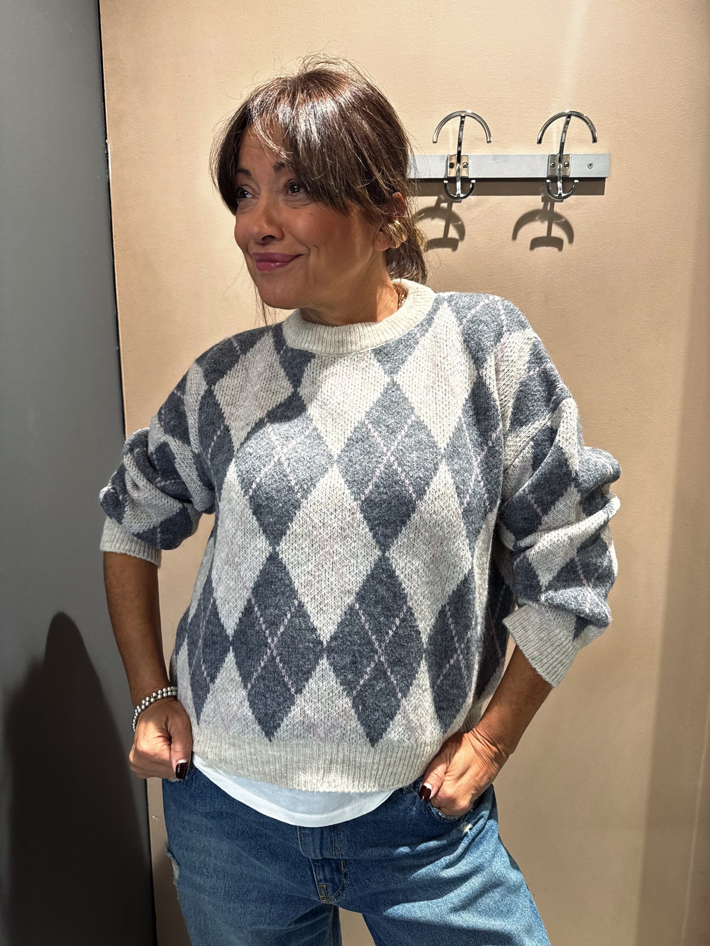 “MAGLIA STAMPA ROMBI” kontatto