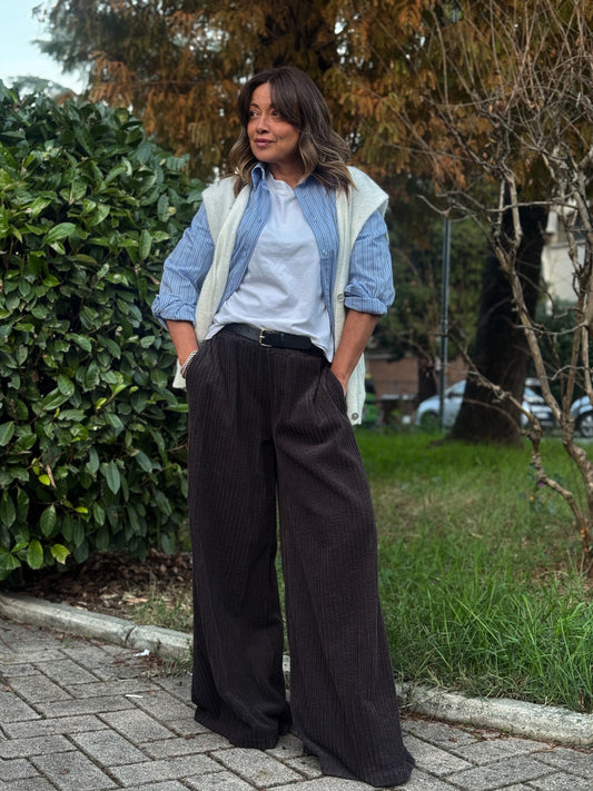 “PANTALONE A COSTE CON CINTURA” have one