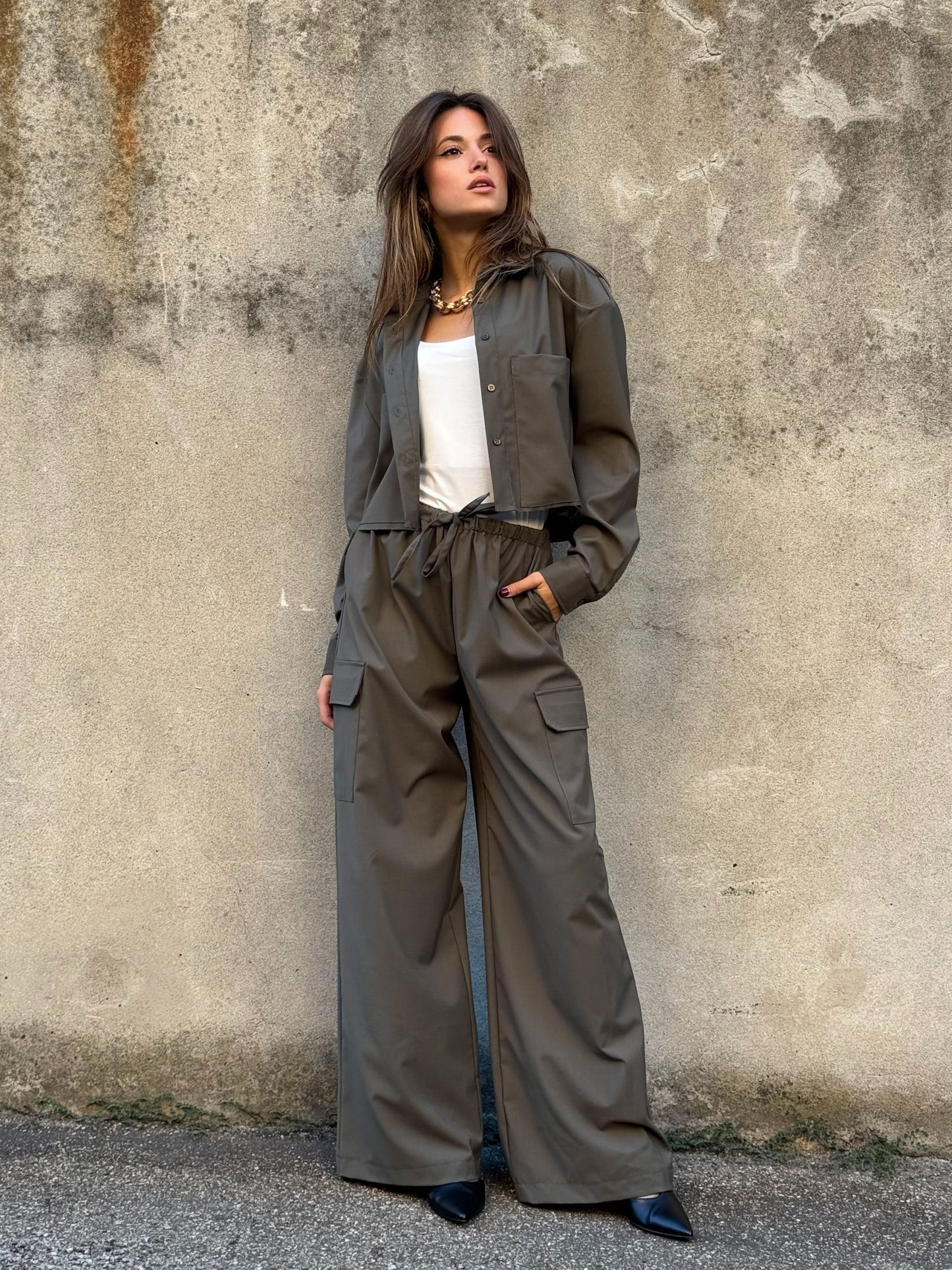 VICOLO- PANTALONE MILITARE